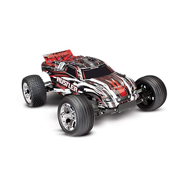 Traxxas Rustler Brushed 1:10 Auto RC électrique Truggy Propulsion arrière prêt à fonctionner RTR 2,4 GHz