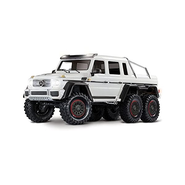 Traxxas Mercedes AMG G63 6x6 Brushed 1:10 Auto RC électrique Crawler 4 Roues motrices 6WD prêt à fonctionner RTR 2,