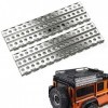 Dasing 1 paire de planches de sable en métal pour Axial SCX10-4 D90 1/10 RC Crawler Car Accessories Auto