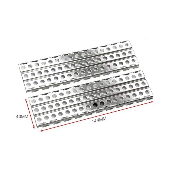 Dasing 1 paire de planches de sable en métal pour Axial SCX10-4 D90 1/10 RC Crawler Car Accessories Auto