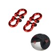 ZuoLan 4 pièce 1/10 Échelle Crochet de remorquage D-Rings pour Traxxas TRX4 T4 RC Crawler Truck Voiture Accessoires Rouge 