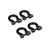 ZuoLan 4 pièce 1/10 Échelle Crochet de remorquage D-Rings pour Traxxas TRX4 T4 RC Crawler Truck Voiture Accessoires Rouge 