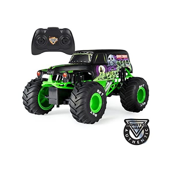 Monster Jam, Grave Digger radiocommandé Authentique, échelle 1:15, 2,4 GHz, à partir de 4 Ans