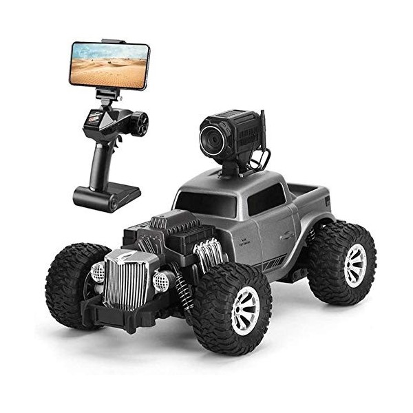 wangch 01:16 2.4GHz RC Voiture avec FPV WiFi 720P Caméra HD électrique Télécommande Toy Cars radiocommandé Rock Crawlers Driv