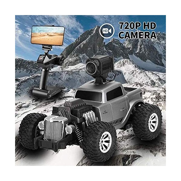 wangch 01:16 2.4GHz RC Voiture avec FPV WiFi 720P Caméra HD électrique Télécommande Toy Cars radiocommandé Rock Crawlers Driv