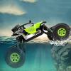 BUNCC Voiture RC, 4x4 Crawlers Tout Terrain Rock Crawlers Télécommande Voiture Électrique À Grande Vitesse Amphibie 2.4G Quat