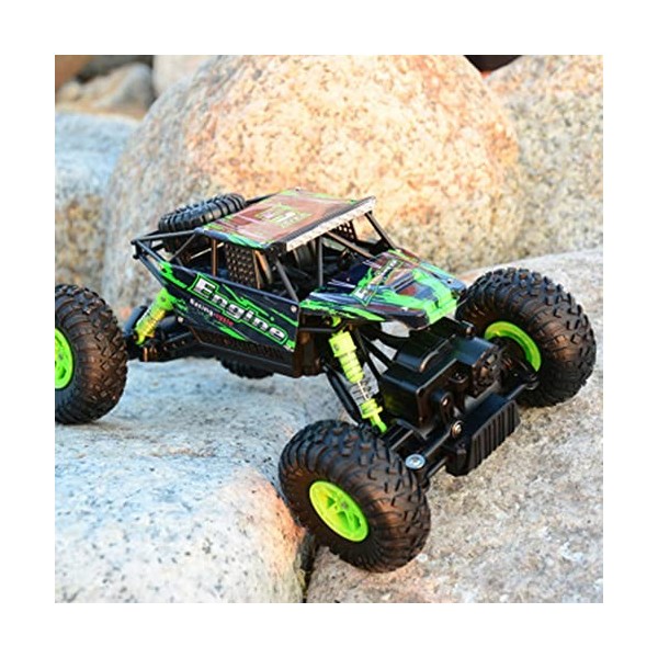 WZRYBHSD Voiture RC, 4WD 2.4Ghz 1/18 Crawlers Off Road Vehicle Toy Remote Control Car,Monster RC Truck,9km/h Fast Race Buggy 