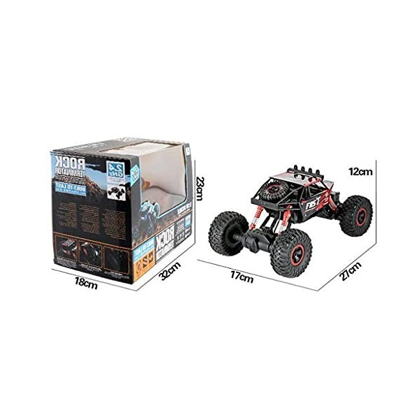 THj Camion télécommandé, RC Rock Crawler, RC Climbing Vehicle, 4WD High Speed ​​Rock Crawlers, 1:18 Scale 2.4Ghz Racing Car, 