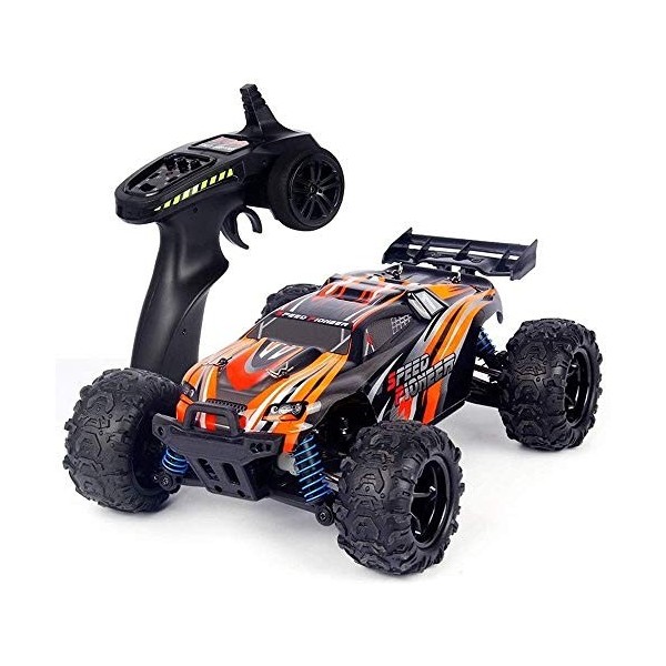 Zhangl 01:18 RC Electric Tous Buggy camion Terrain monstre étanche 2,4 GHz 40 kmh Double moteur de charge rapide à la proport