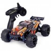 Zhangl 01:18 RC Electric Tous Buggy camion Terrain monstre étanche 2,4 GHz 40 kmh Double moteur de charge rapide à la proport