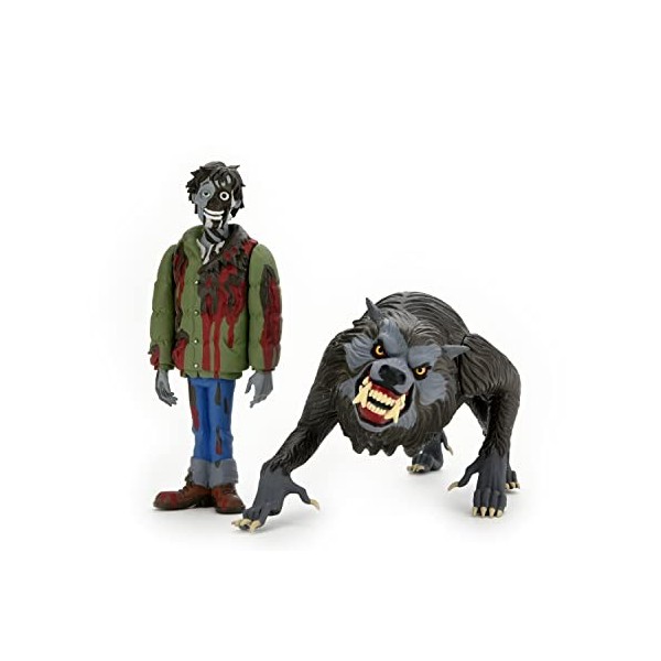 MERCHANDISING LICENCE Le Loup-Garou de Londres Pack 2 Figurines Toony Terrors Jack & Kessler Wolf 15 cm