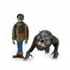 MERCHANDISING LICENCE Le Loup-Garou de Londres Pack 2 Figurines Toony Terrors Jack & Kessler Wolf 15 cm