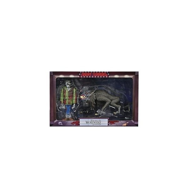 MERCHANDISING LICENCE Le Loup-Garou de Londres Pack 2 Figurines Toony Terrors Jack & Kessler Wolf 15 cm