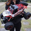 BUNCC Voiture RC 1:12 Télécommande 4WD 2.4Ghz Voiture Radiocommandée Monster Truck Rock Racing Crawler Haute Vitesse Hors Rou