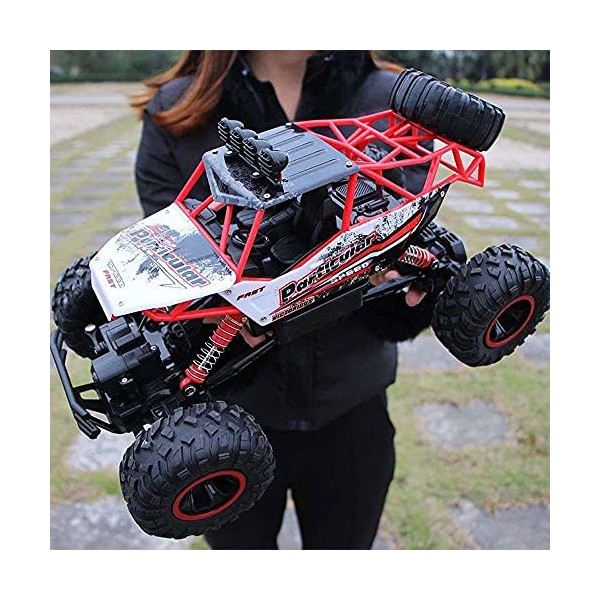 BUNCC Voiture RC 1:12 Télécommande 4WD 2.4Ghz Voiture Radiocommandée Monster Truck Rock Racing Crawler Haute Vitesse Hors Rou