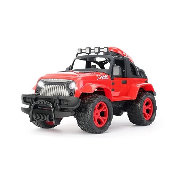 JIUFACAI 1:18 RC Truck 2.4Ghz Télécommande Voiture RC Crawlers 20KM/H Haute Vitesse RC Voitures Électrique Rock Climber Stunt