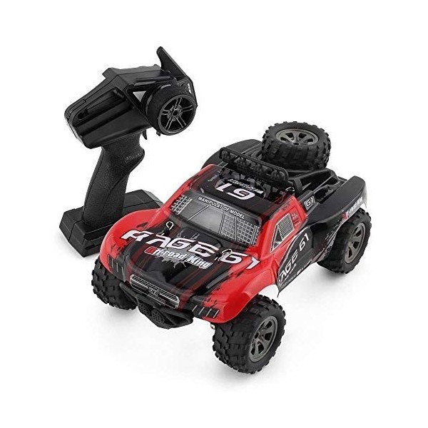 ERNP Gros Pneus Voiture RC Tout Terrain, 1/18 Haute Vitesse 4x4 Crawlers Camion Télécommandé 4WD Véhicule Tout-Terrain Grand 