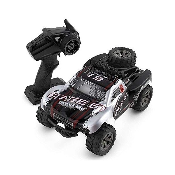 ERNP Gros Pneus Voiture RC Tout Terrain, 1/18 Haute Vitesse 4x4 Crawlers Camion Télécommandé 4WD Véhicule Tout-Terrain Grand 