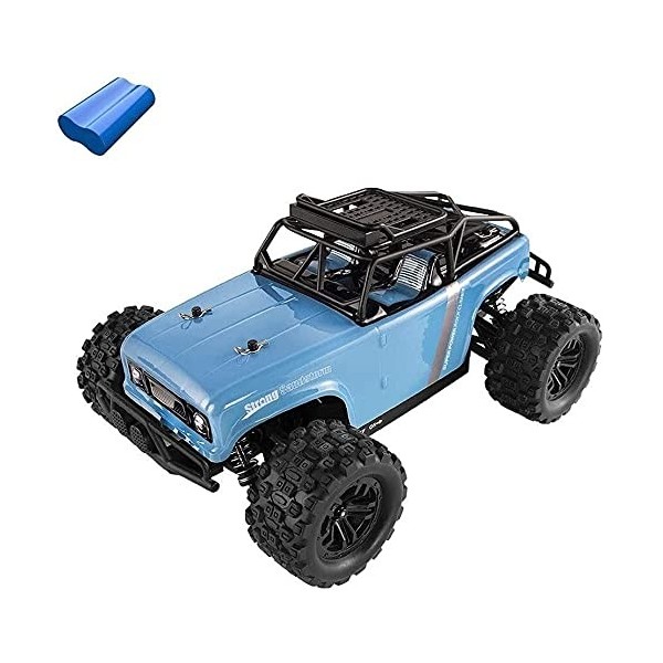 WANIYA1 1/18 échelle 4x4 Bleue Hors Route Rc Voiture, 4 0 km/h Grande Vitesse Rc Crawlers Tous Les terrains Rc Véhicule étanc