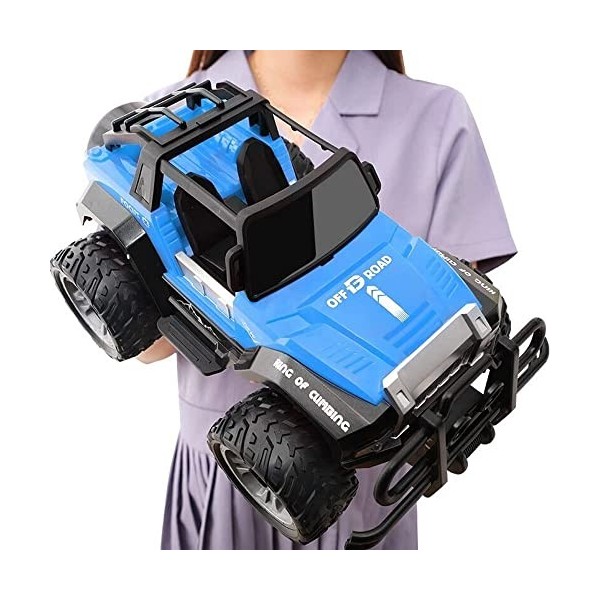 Jouets télécommandés, 1:14 Voiture RC avec lumières LED Rechargeable 2.4G Radio télécommande Voiture Tout-Terrain Monster Tru