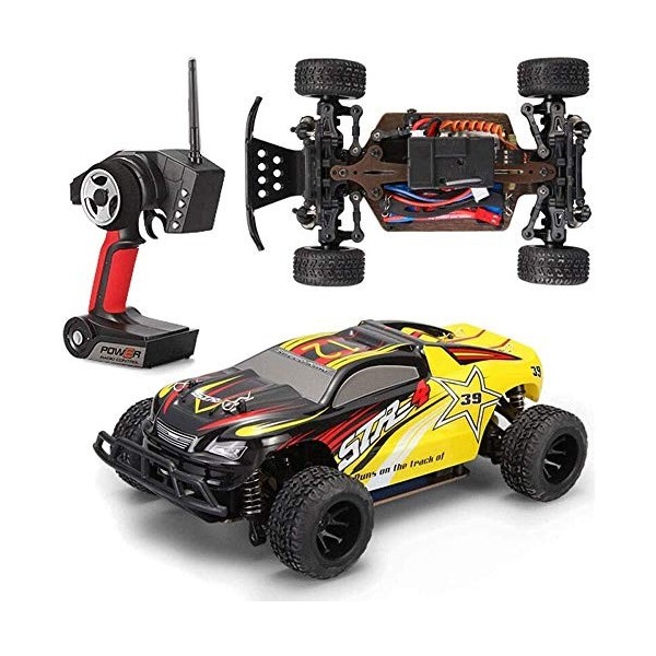 Zhangl 1: 24RC pied Stomp & LaunchAction Rocket Parent-enfant Jeu 25 kmh brushless Quad entraînement extérieur Jouet, Crawler