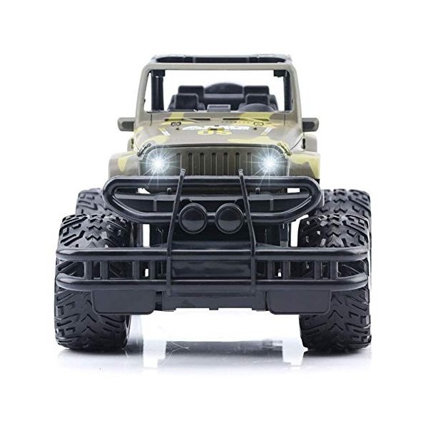 BAOZUPO Hummer RC Voiture Rechargeable Véhicule Hors Route Rechargeable 1:14 Échelle 4WD Racing électrique 2.4GHz Car Crawler