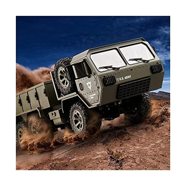 BUNCC 1:18 Voiture De Carte De Larmée RC Électrique Camions Tout-terrain Radiocommandés Multi-terrains Voiture Télécommandée