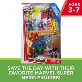 Playskool Heroes Marvel Super Hero Adventures Ultimate Super Hero Set de 10 Figurines, 3 à 7 Ans