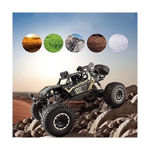 1 ：10 Grand 4Wd Off-Road Big Tire Rc Car, Rc Buggy Télécommande Voiture Électrique Radiocommandé Voiture De Course 2.4G Rc Vé