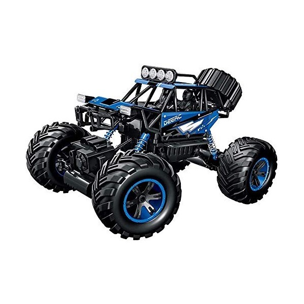 Zhangl 01:14 Tout Terrain RC Voitures à grande vitesse 2.4G télécommande de voiture 4x4 4 roues motrices radiocommandé Monste