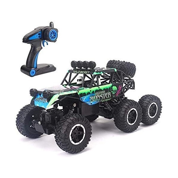 YQGOO RC Off Road Car, Remote Control Car, 2.4Ghz 1:10 Giant 6WD Electric High Speed Monster Truck Rock Crawlers for Adults a