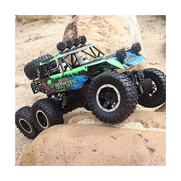 YQGOO RC Off Road Car, Remote Control Car, 2.4Ghz 1:10 Giant 6WD Electric High Speed Monster Truck Rock Crawlers for Adults a