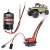 Alomejor 550 RC Moteur brossé 360A Moteur électrique adapté pour 1/10 échelle RC Rock Crawlers Rock Racers 12T 