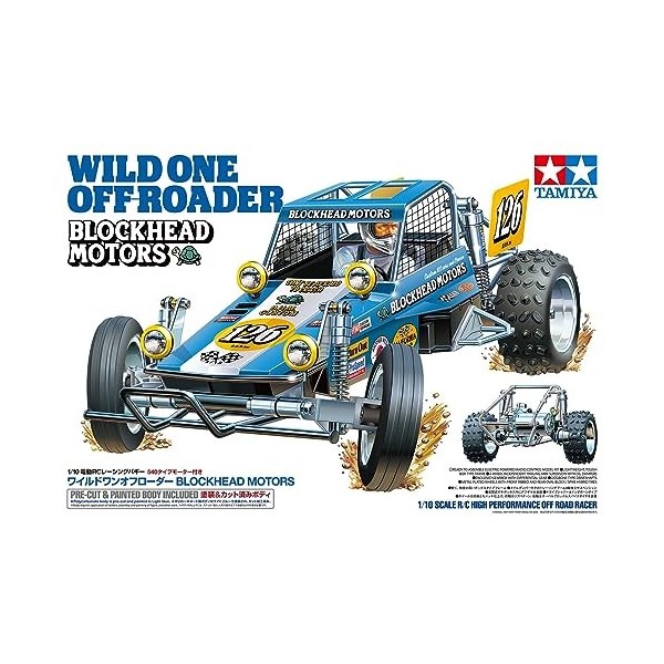 TAMIYA 58695 1:10 RC Wild One Or Blockhead Moteur – Voiture télécommandée, véhicule radiocommandé, modélisme, kit à Assembler