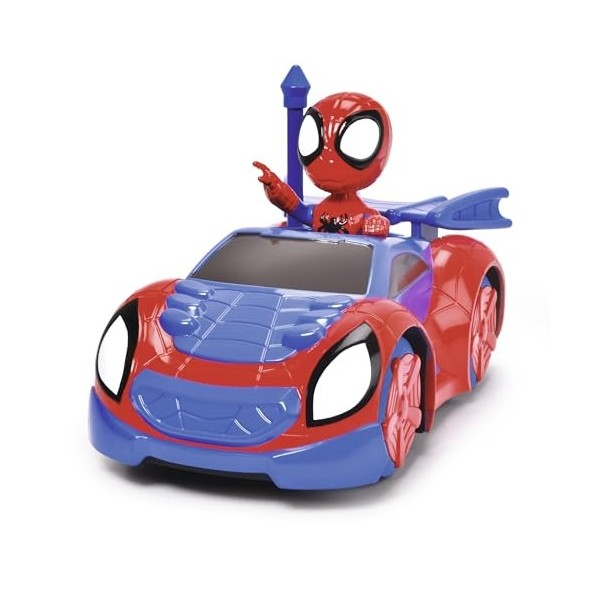 Jada - Marvel - RC Spidey Crawler 17cm - Voiture Télécommandée - Figurine Spidey Incluse - Dès 3 Ans - 203223000