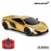 CMJ RC Cars Voiture télécommandée sous Licence Officielle McLaren 675LT, échelle 1:24, phares de Travail, 2.4 GHz, Or