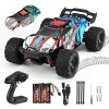 Lischwert Voiture télécommandée,4WD 1:18 RC Voiture 60 km/h Grande Vitesse,Double Batterie 40min+,4x4 RC électrique Crawlers 