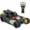 Imaginext DC Super Friends Batmobile transformable avec lanceur de disques, sons et lumières, jouet pour enfant dès 3 ans