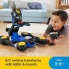 Imaginext DC Super Friends Batmobile transformable avec lanceur de disques, sons et lumières, jouet pour enfant dès 3 ans
