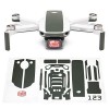 Wrapgrade Skin Ensemble dautocollants Compatible avec DJI Mini 2 | Couleur daccent Coloration-X 