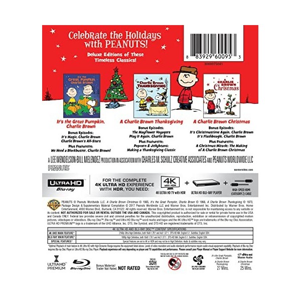 Peanuts Deluxe Holiday Collection [Blu-Ray]