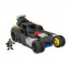 Fisher-Price Imaginext DC Super Friend, Batmobile Télécommandée Transformable, avec effets lumineux et sonores, 4 disques pro