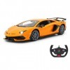 Jamara - 405170 - Lamborghini Aventador SVJ - 1:14 - Orange - 2,4 GHz - Jusquà 1 heure de conduite à environ 9 km/h, détails