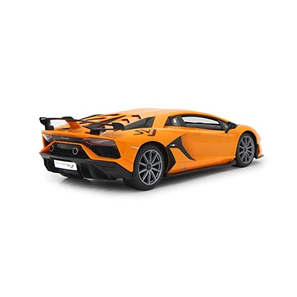 Jamara - 405170 - Lamborghini Aventador SVJ - 1:14 - Orange - 2,4 GHz - Jusquà 1 heure de conduite à environ 9 km/h, détails