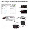 Radiolink PRM-03 Module de télémétrie dinformation OSD en temps réel pour GPS RSSI voltage 1S-12S et plus sur TX, pour AT9
