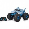 Monster Jam - 6056227 - Jeu Jouet enfant - Megalofdon Storm - Voiture Radiocommandée Monster Jam - Echelle 1:15 Gris