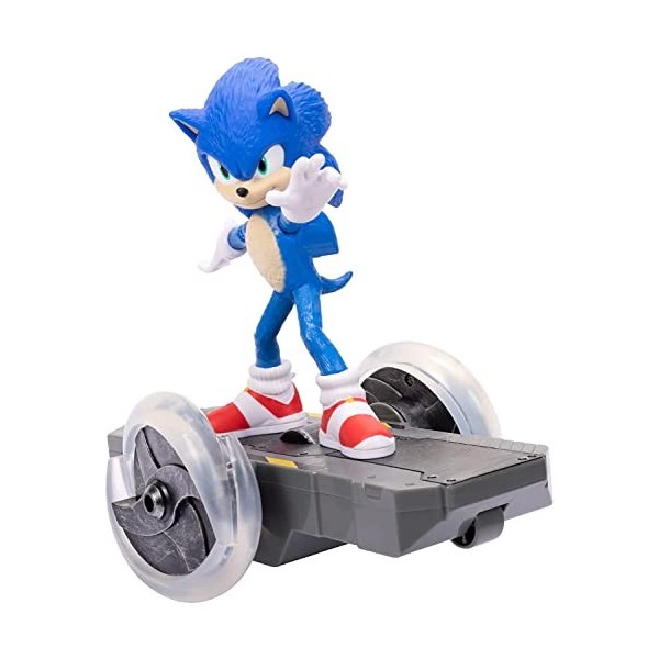 Sonic The Hedgehog- Sonic Speed RC Radiocommandé avec Commande en Forme d’Anneau