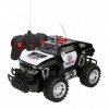 Tout terrain Police Télécommandé Voiture Police Jouet Radio Commande Voiture Radiocommande RC Police Force Voiture Radiocomma