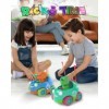 Kizeefun Voiture Télécommandée, Jouet Dinosaure à partir de 2 Ans, Lumières et Musique, Cadeau danniversaire et de Noël Parf