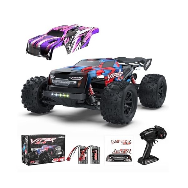 Aomdom Voiture Télécommandée 4WD 50 km/h à Grande Vitess,1:16 RC Monster Truck 2,4 GHz Voiture Radiocommandée RC Buggy Car Ét